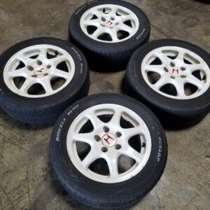 EK9 5X114.3 15X6 +50 Wheels 1996 2000 JDM Honda Civic EK9 Type R Rims EK 5 lug CTR