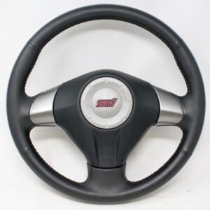 08-10 JDM Subaru Impreza WRX STI GRB OEM Steering Wheel w/ Airbag